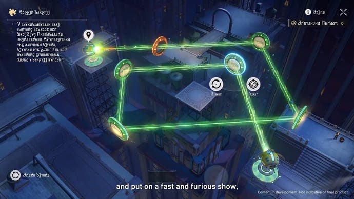 Hanus Gefängnis -Break -Event Pinball Puzzle Gameplay zeigt, dass grüne Laser in Honkai Star Rail 2.0 angezeigt werden