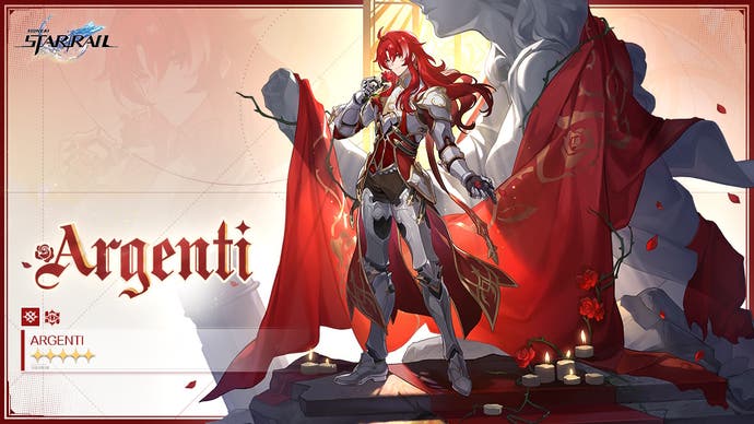 official marketing image of argenti with his attack and path details