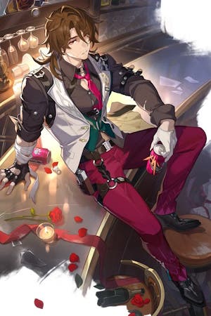 Splash art Gallagher cropped for Honkai Star Rail.