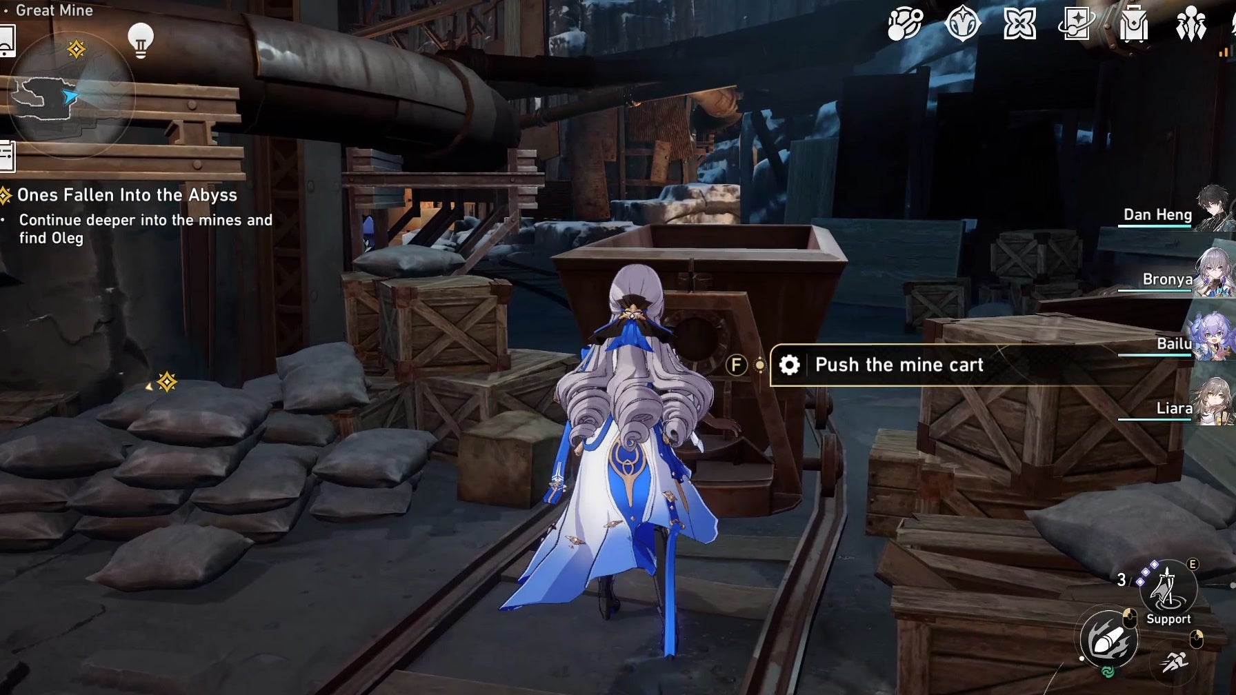 How to use Findie in Honkai Star Rail to search for mine cart part