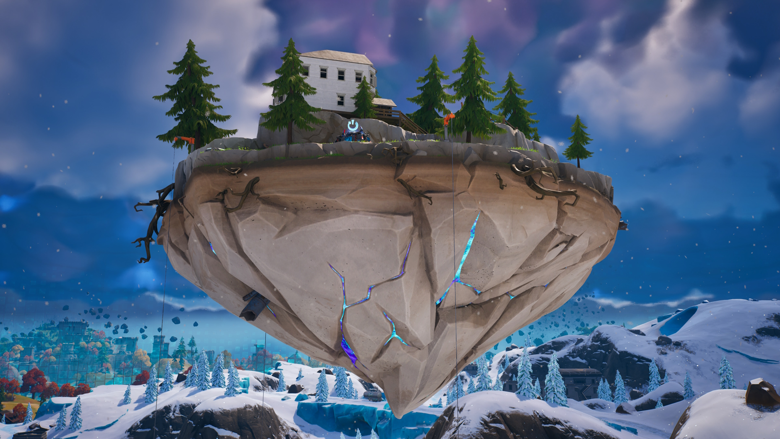 FortTory - Fortnite leaks & news on X: So in the Fusion Point loading screen we can see the Statue floating in the sky So if they decide to add more chunks