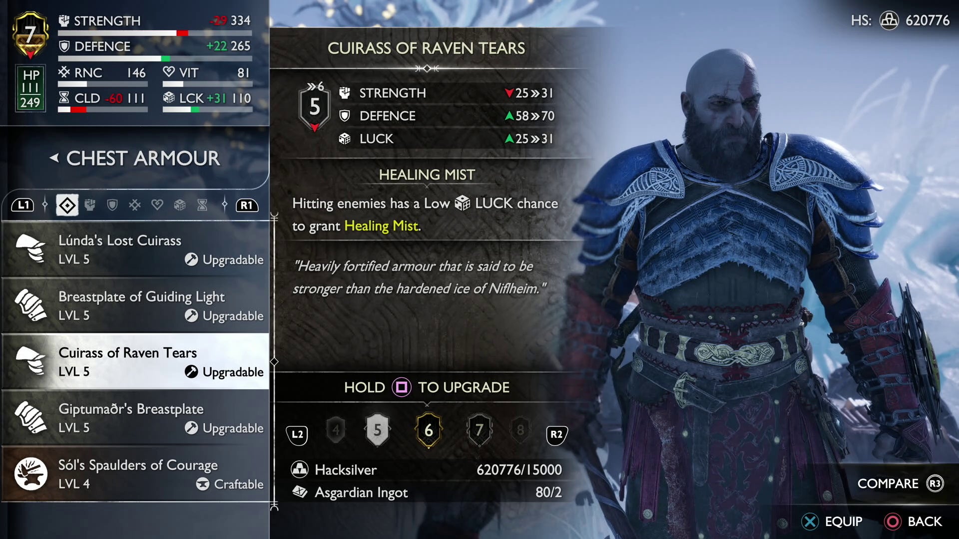 God of War Ragnarök best armor sets, including best early armor and how