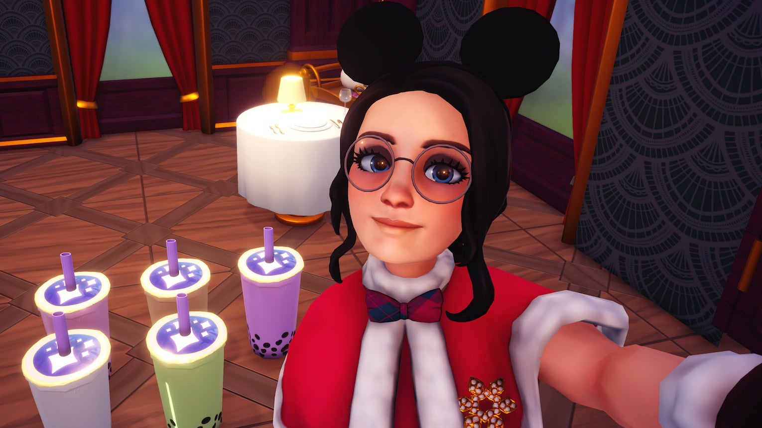 How to make boba tea in Disney Dreamlight Valley, including raspberry