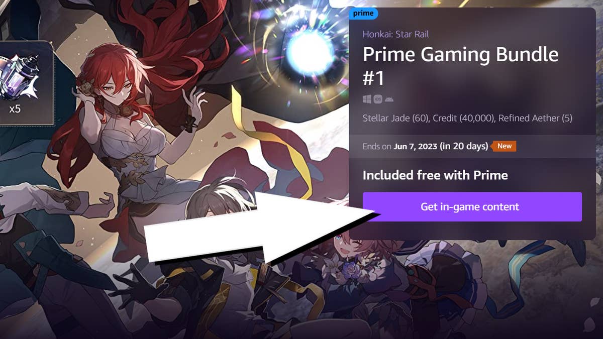 Prime Gaming July gives us Honkai Star Rail jade