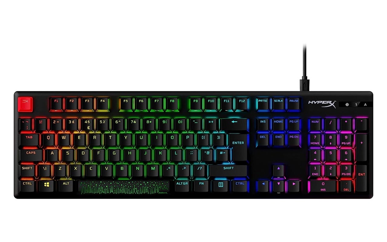 The HyperX Alloy Origins PBT gaming keyboard is down to its lowest