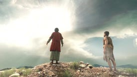 Two men stare at the sun in I Am Jesus Christ