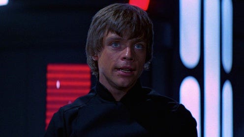 Luke Skywalker declaring I am a Jedi in Return of the Jedi