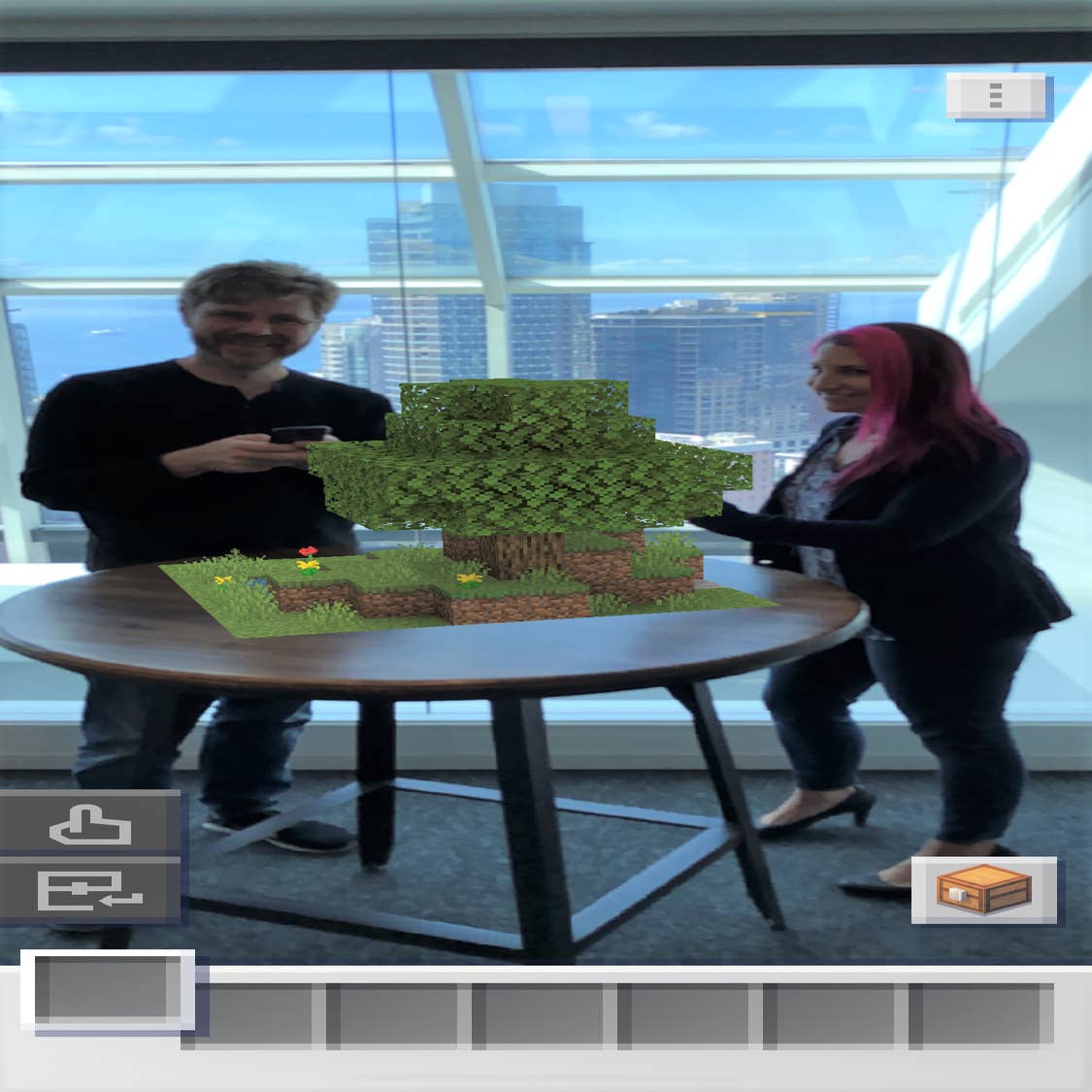 minecraft earth uses augmented reality to let players build in the