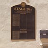 Photograph of Stage 28A panel featuring film titles