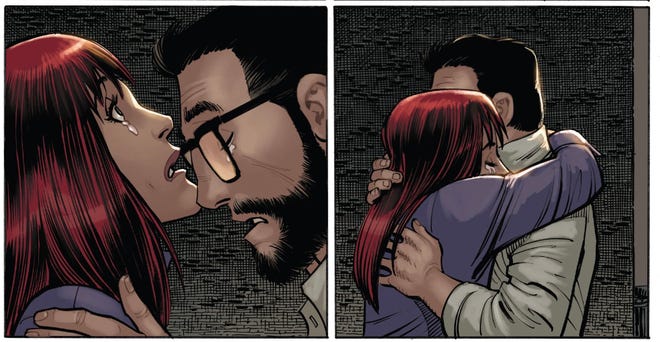 Paul and Mary Jane grieve their children (Amazing Spider-Man #26)