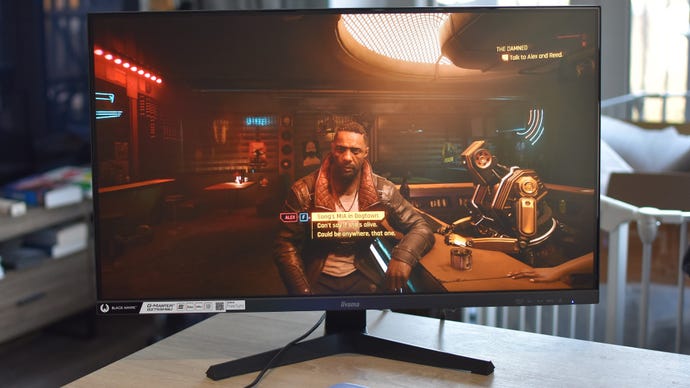 Игровой монитор Iiyama G-Master G2755HSU под управлением Cyberpunk 2077.