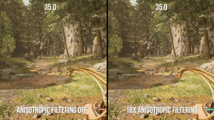 16x AF vs AF off in Immortals of Aveum