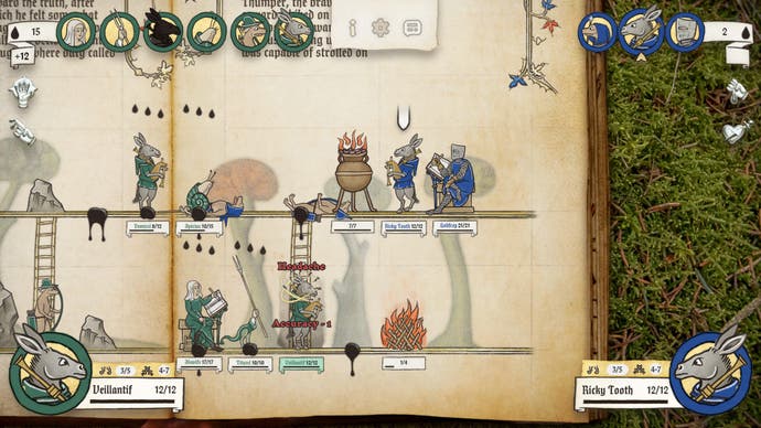 Ikulinati review - two donkey bards battling it out with various medieval units on the screen