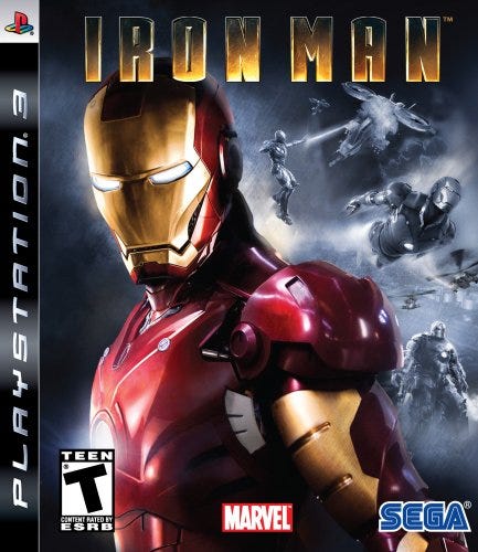 Iron Man video game boxart