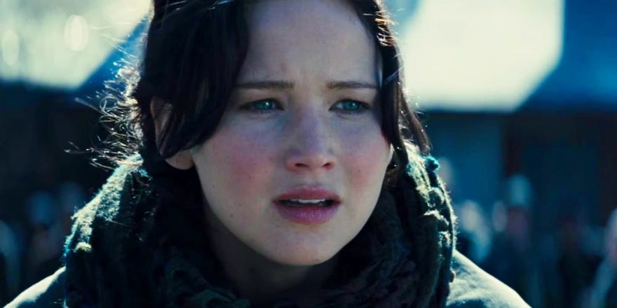 Jennifer Lawrence as Katniss Everdeen