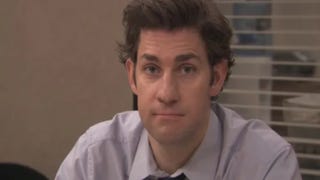Jim staring into the camera on The Office