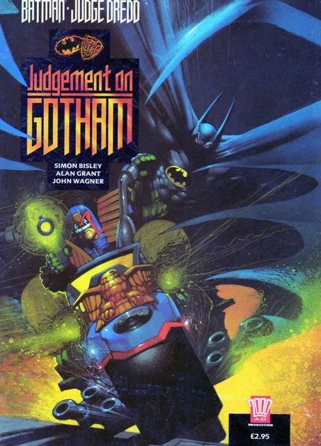 Batman/Judge Dredd: Judgment on Gotham #1 cover by Simon Bisley