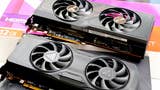 AMD Radeon RX 7800 XT and RX 7700 XT cards shown side-by-side
