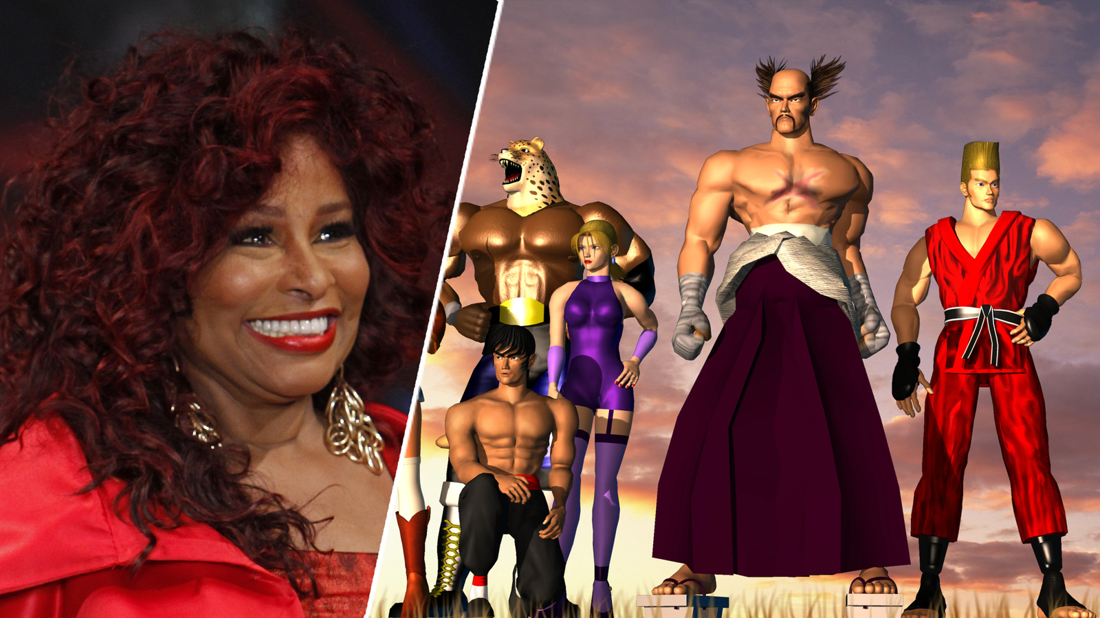 Chaka Khan is in a song about Tekken 2, for some reason