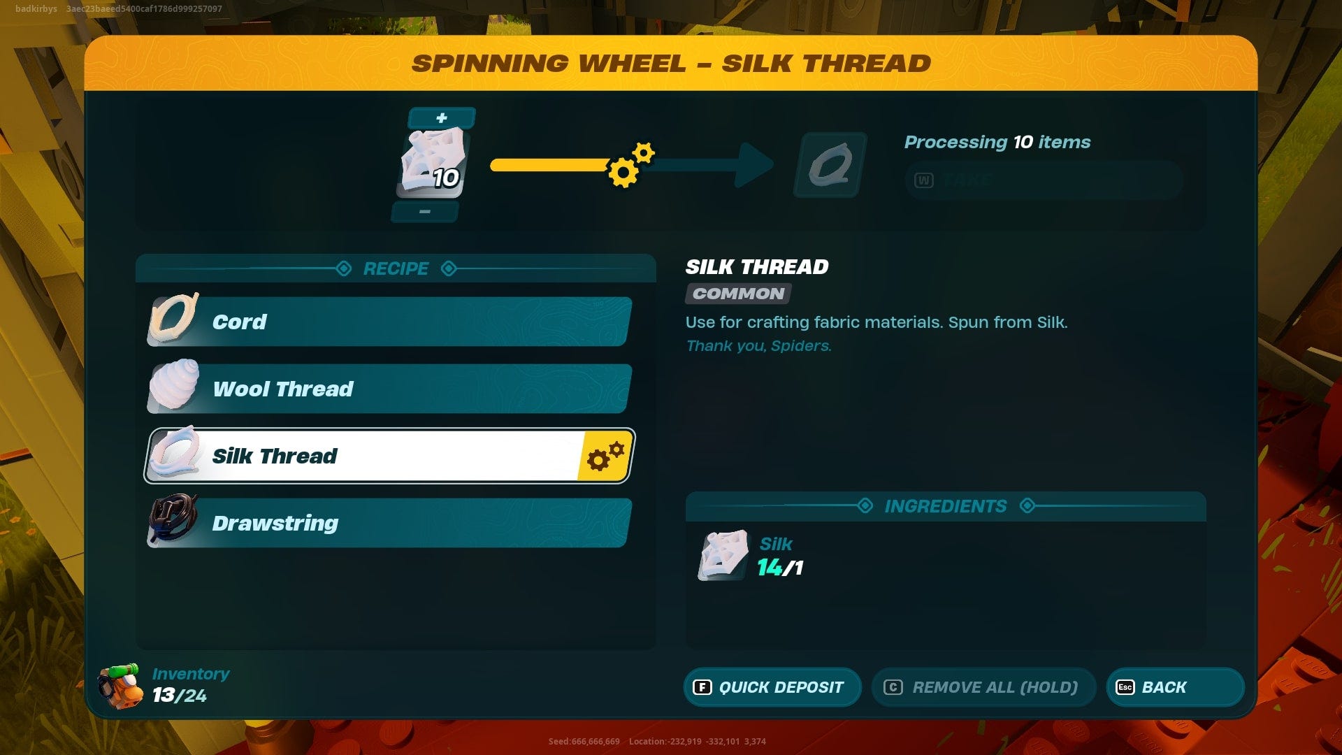 How to get Silk Thread in LEGO Fortnite VG247