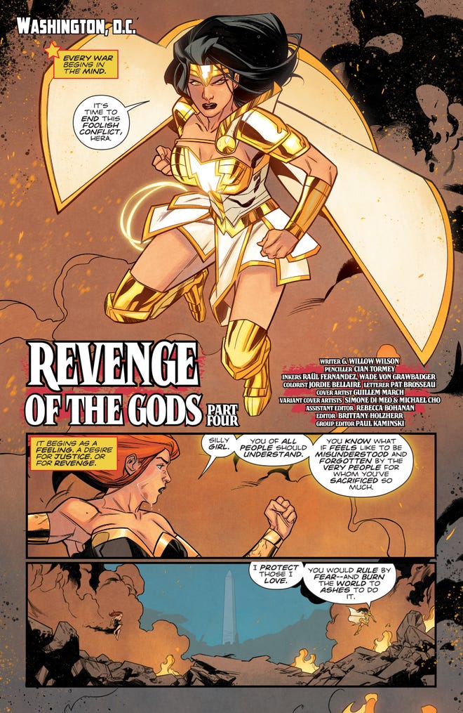 Wonder Woman confronts Hera