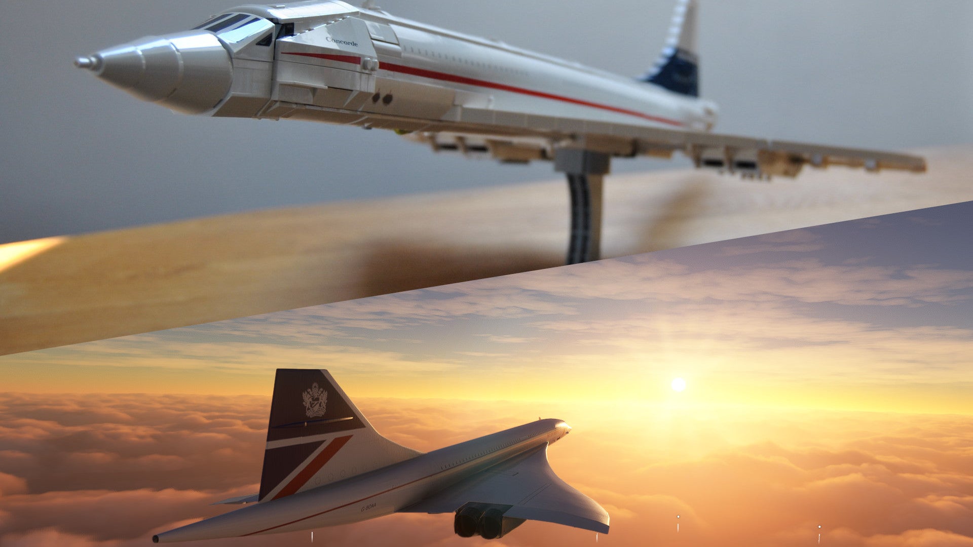 Lego Concorde vs Flight Simulator - Wer hat die Nase vorne?