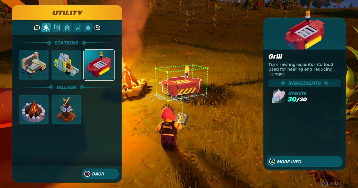 How to cook food and eat in LEGO Fortnite VG247