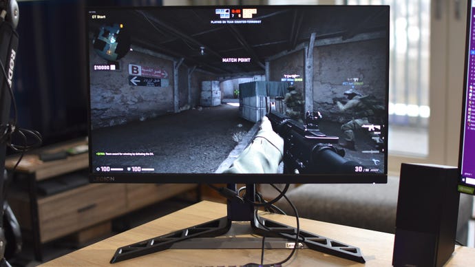 CS:GO running on a Lenovo Legion Y25-30 gaming monitor.