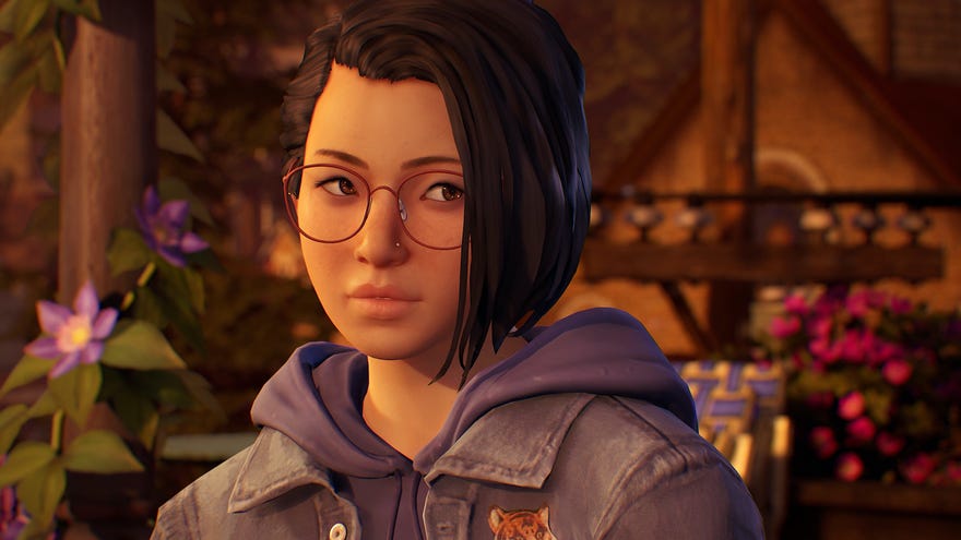 A screenshot of Alex giving a side-eye in Life Is Strange True Colors