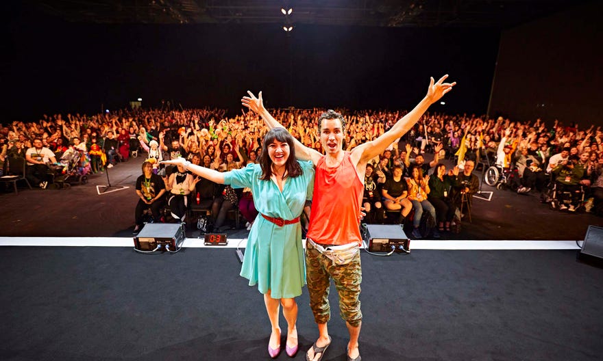MCM Comic Con May 2022 Robert Sheehan panel with Claire Lim