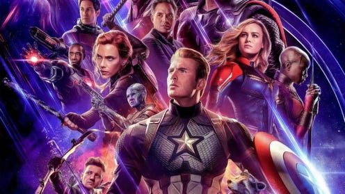 Cropped poster for Avengers film