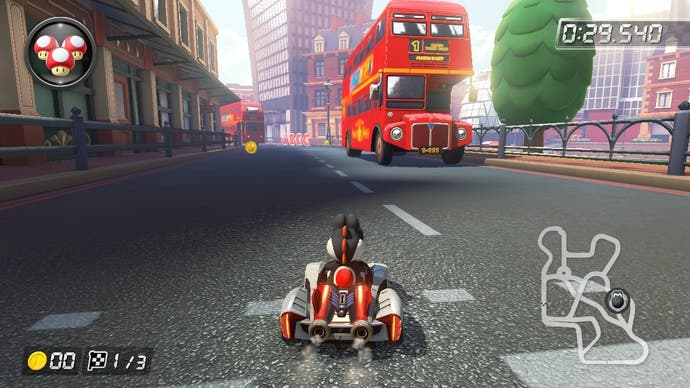 Mario Kart London bus