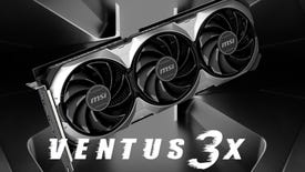 An official render of an MSI GeForce RTX 4060 Ti Ventus 3X OC graphics card.