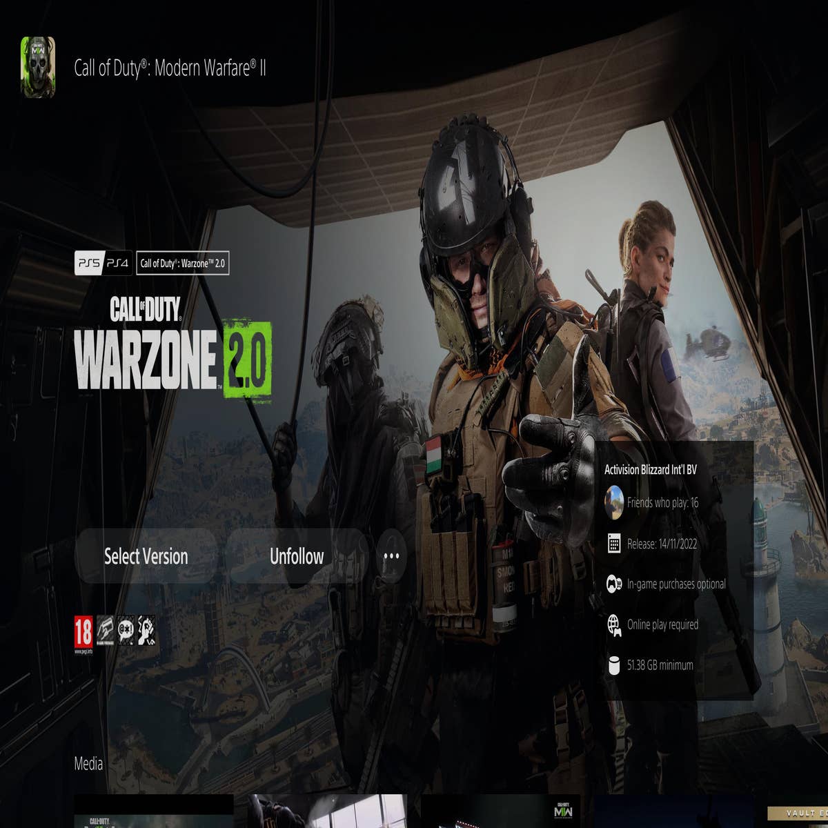 Is Modern Warfare 2 on PS4?