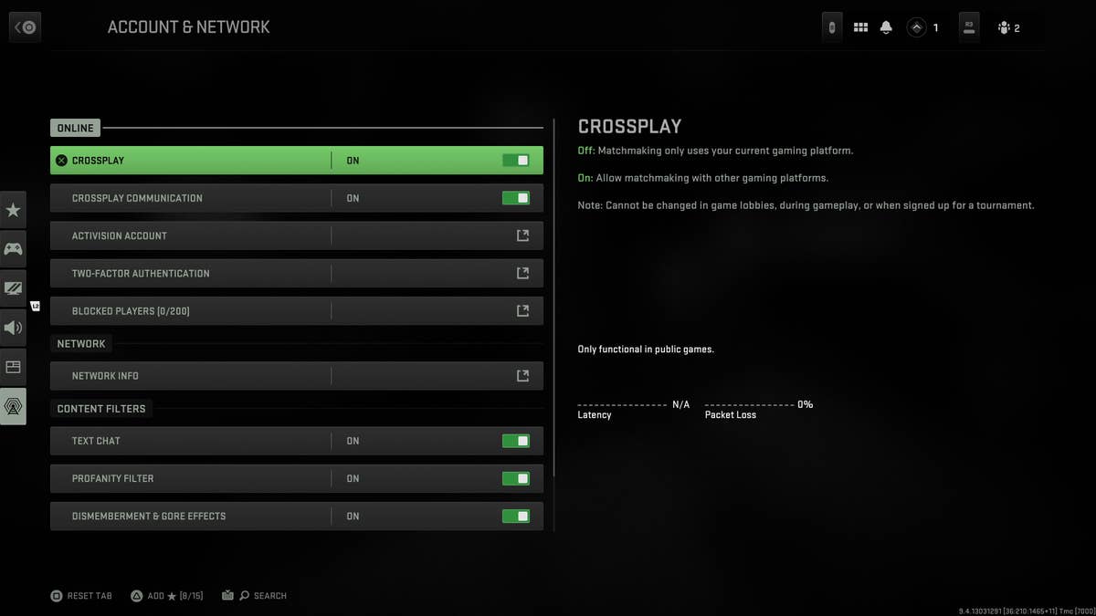 Xbox and PC players can't disable crossplay in Modern Warfare 2