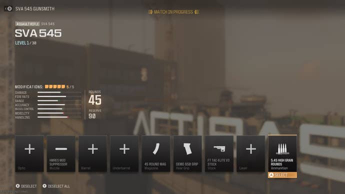 Комплектация для использования SVA 545 в MW3.