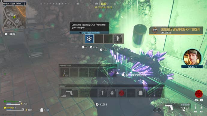 The player receives the Cryo Freeze Ammo Mod from an Aether Cache in MW3 Zombies