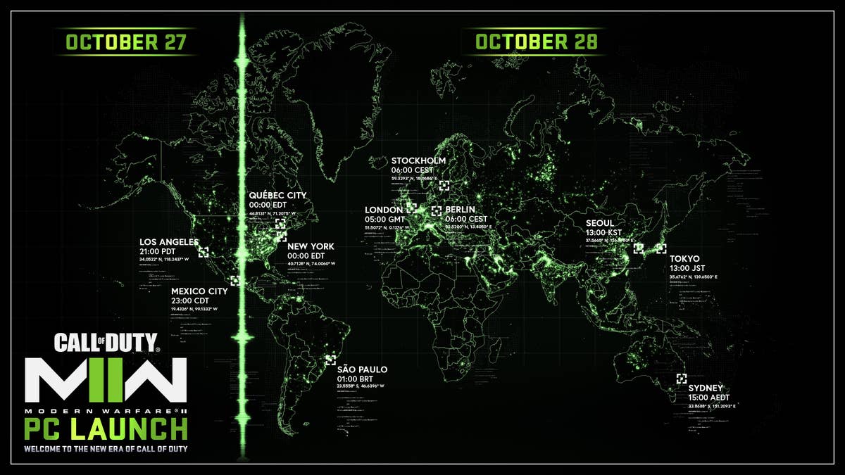 Modern Warfare 2 multiplayer release time on PC, Xbox and PlayStation