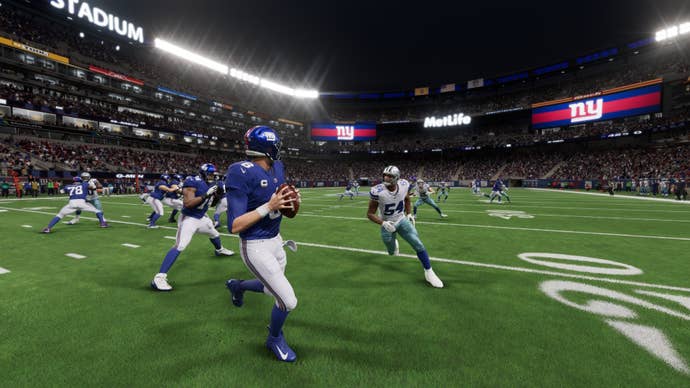 The New York Giants in Madden NFL 24.