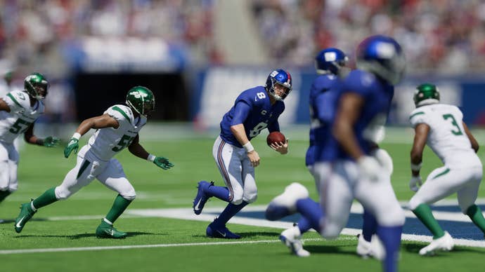 The New York Giants in Madden NFL 24.