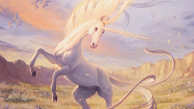 Magic the Gathering Jump Start Unicorn art