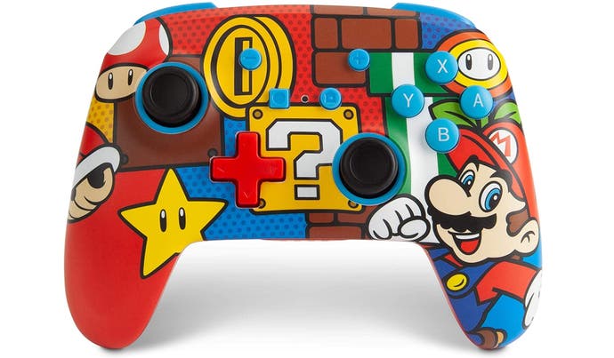 Mario branded PowerA wireless controller for the Nintendo Switch