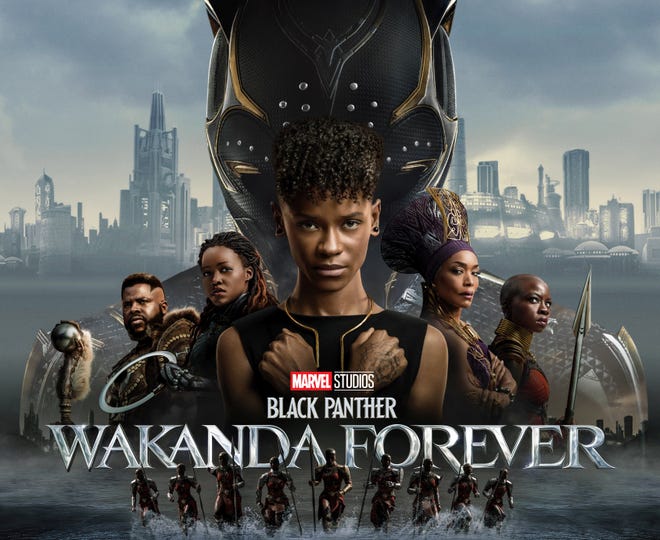 Poster for Wakanda Forever featuring the cast of Black Panther