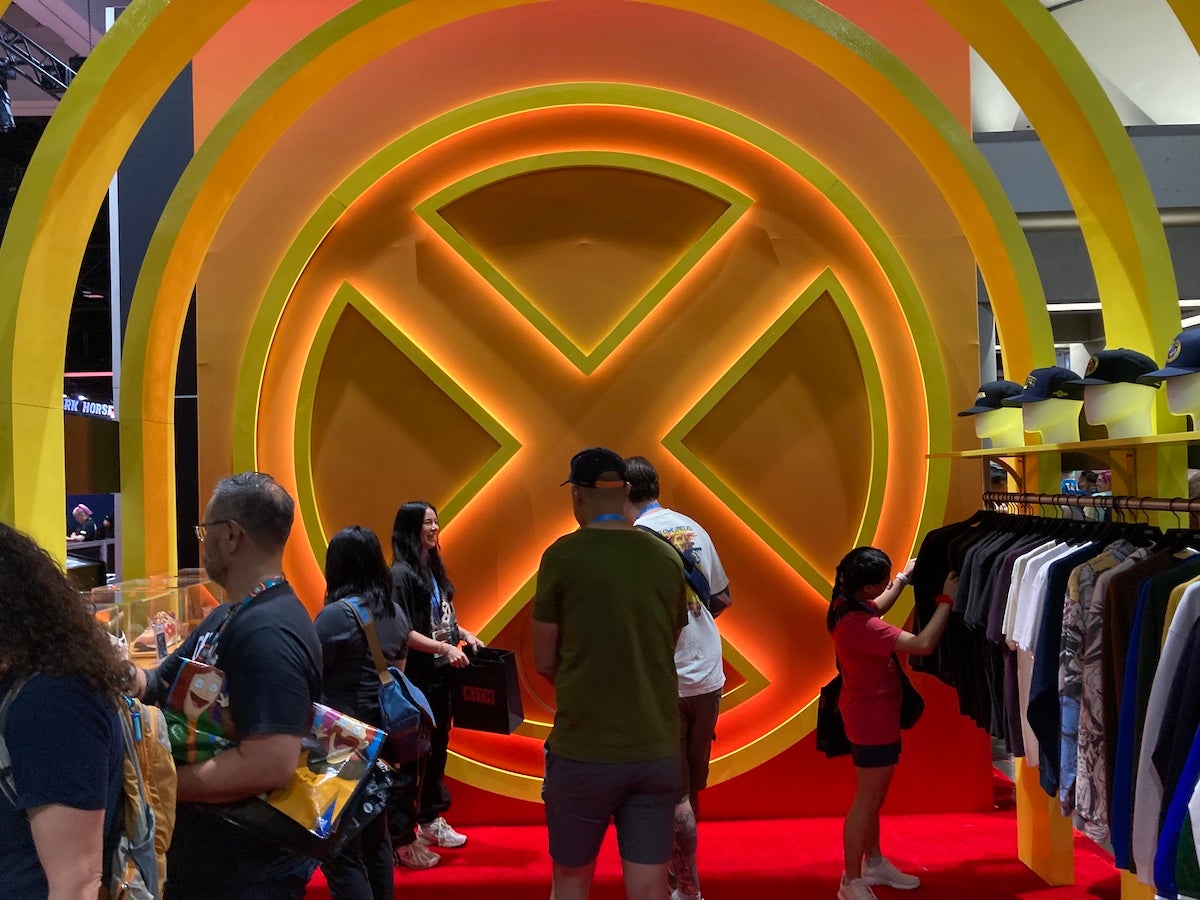 SDCC 2023 Marvel's booth is town square in the massive San Diego Comic