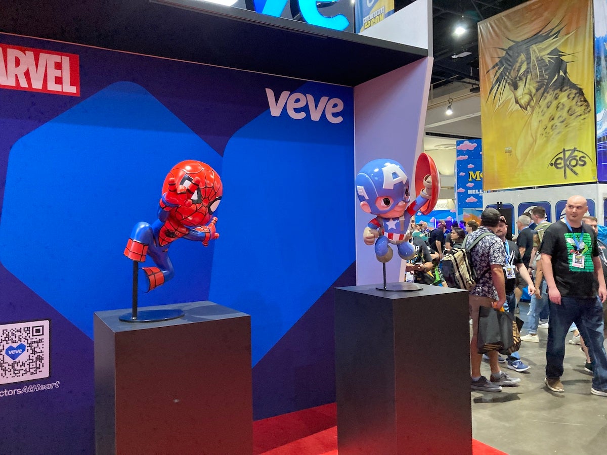 SDCC 2023 Marvel's booth is town square in the massive San Diego Comic