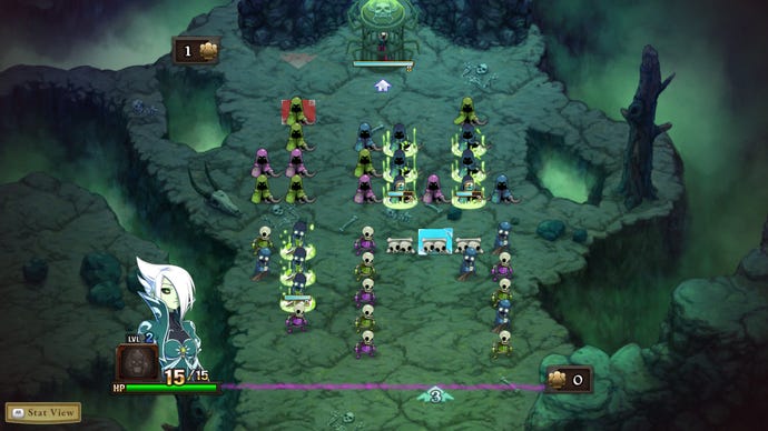 Undead warriors fight other undead warriors in Might & Magic: Clash Of Heroes - Definitive Edition
