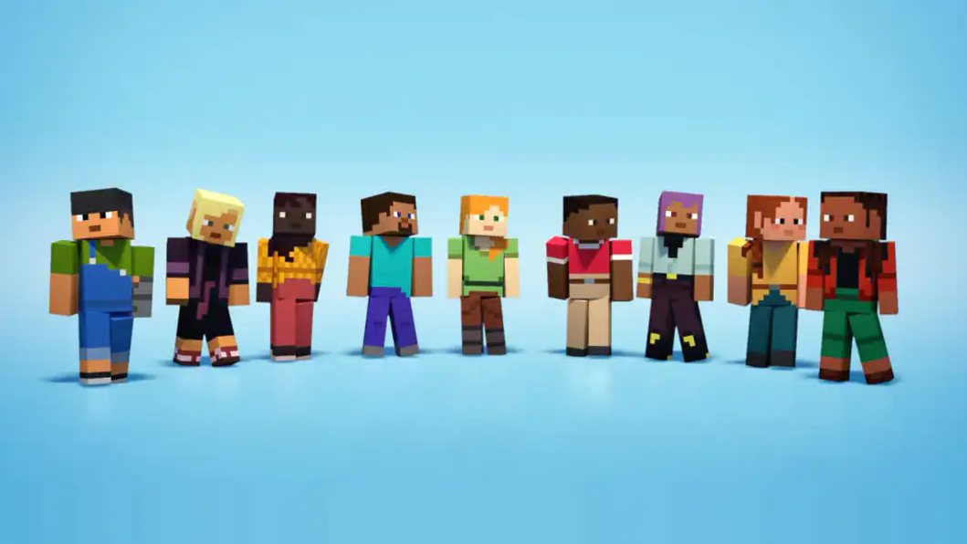 Minecraft Bedrock Edition now has seven more default skins