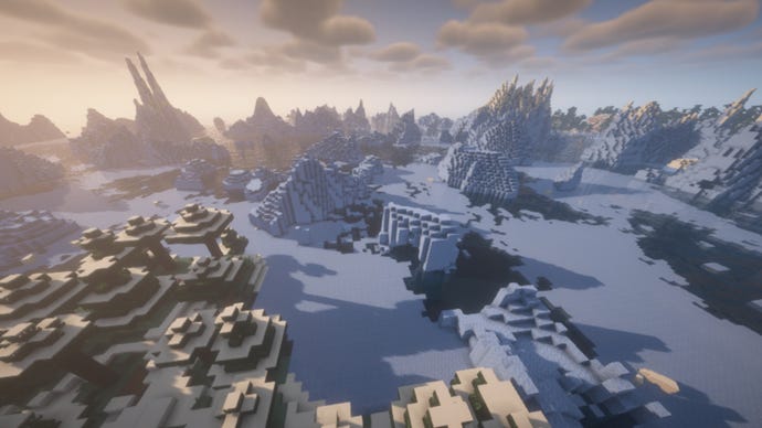 Frozen edge of the world Minecraft seed