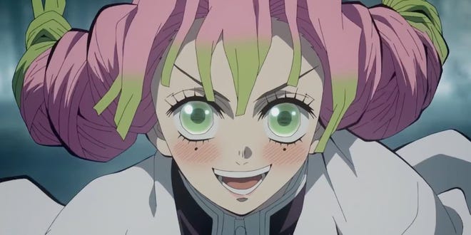 Mitsuru Smiling in Season 3 of Demon Slayer