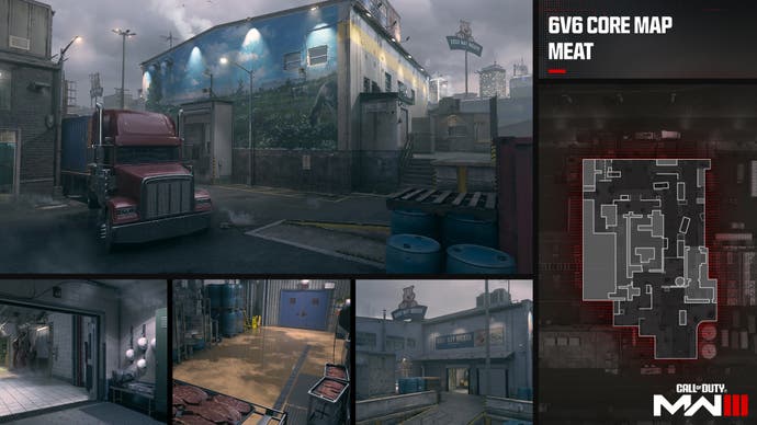 tactical map and different perspectives of the meat map in modern warfare 3